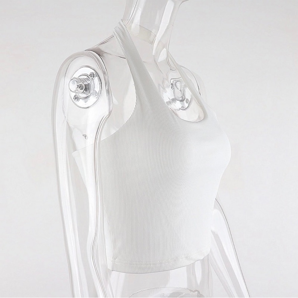 Rib Knit Halter Top - Picture 3 of 7